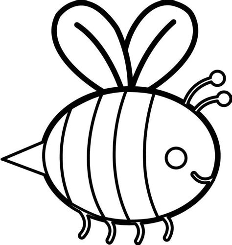 staying bee coloring page abejas dibujos siluetas