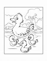 Verbnow Ducklings sketch template