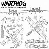 Warthog Thunderbolt Fairchild Usaf นท จาก sketch template