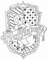 Hufflepuff Coloring Crest Hogwarts Potter Harry Slytherin Pages Ravenclaw Drawings House Colouring Colors Drawing Deviantart Sketch Logo Book Coloriage Birthday sketch template