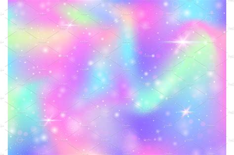 unicorn background  rainbow mesh pre designed vector graphics