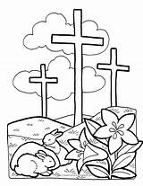 Easter Coloring Pages Religious Christian Bible Kids Colouring Jesus Color Church sketch template