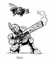 Tau Nachomon Warhammer 40k Fire Warrior sketch template