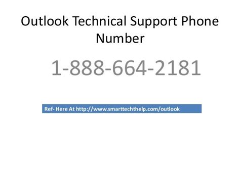 outlook technical support phone number