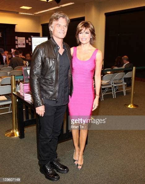 harry hamlin and lisa rinna attend a book signing for their books