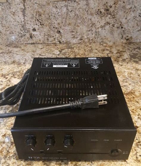 toa electronics bg    input channel mixer amplifier ebay
