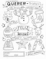 Verbs Spanish Christmas Color Navidad Teacherspayteachers Conjugation Prep Tener Querer sketch template