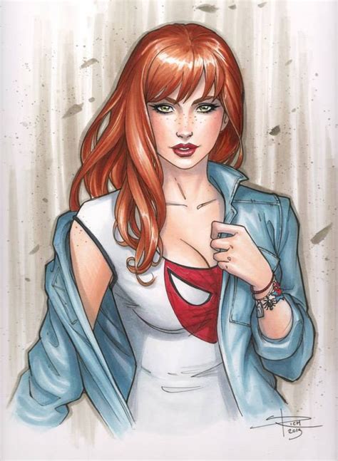 mary jane watson by sabine rich spiderman pinterest copic colors jane watson and copic