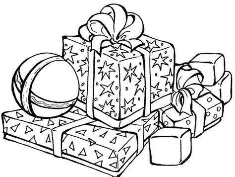 christmas gift coloring pages  adults coloring pages