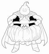 Buu Coloring Pages Dbz Majin Fat Super Library sketch template