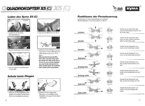 bedienungsanleitung syma xc drohne