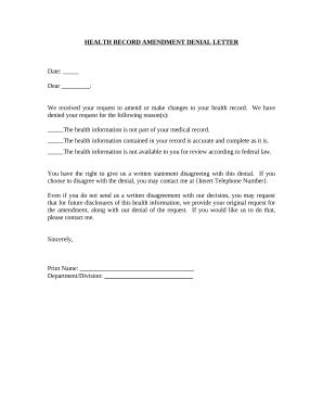 amendment letter  template pdffiller