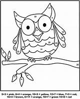 Coloring Owl Number Color Pages Printable Worksheet Worksheets Print Topcoloringpages Easy Book sketch template