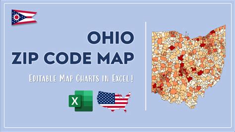 Ohio Zip Code Map And Population List In Excel