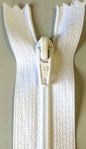 white  zipper