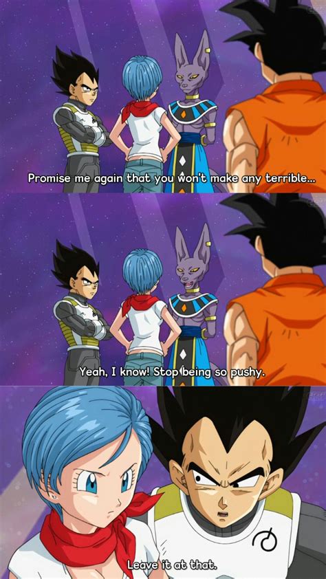 Bulma Vegeta And Beerus Vegeta And Bulma Anime