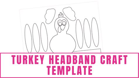 turkey headband craft template freebie finding mom