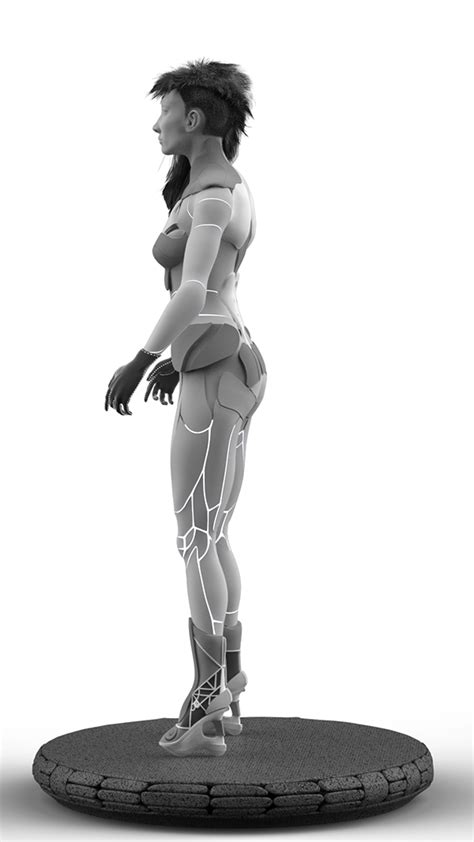 3d sci fi character on behance