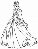 Principesse Colorare Disegni sketch template