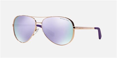 michael kors mk5004 chelsea 59 purple and rose gold sunglasses sunglass