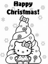 Kitty Hello Coloring Pages Christmas Birthday Happy Tree Printable Rahab Print Color Kids Getcolorings Adults Az Popular Prints Getdrawings Coloringhome sketch template