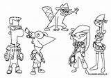 Phineas Ferb Coloring Pages Print Color Printable Kids Finis Related Posts Getcolorings Popular sketch template