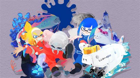 splatoon art gallery shows   series colourful history