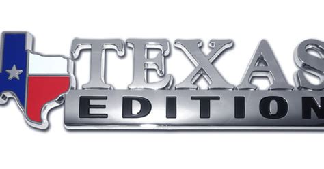 texas edition chrome emblem elektroplate