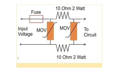 mov surge protection circuit diagram wiring diagram  schematics