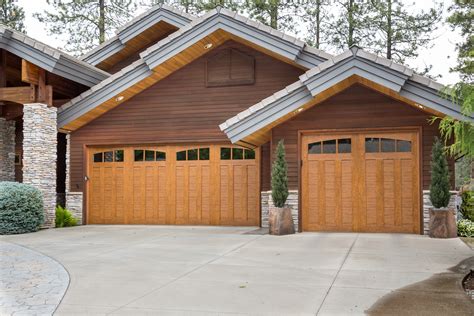 wood finish clopay garage doors natural wood finish