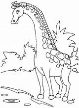 Giraffe Coloring Pages Kids Cartoon Fun Printable Getcolorings sketch template
