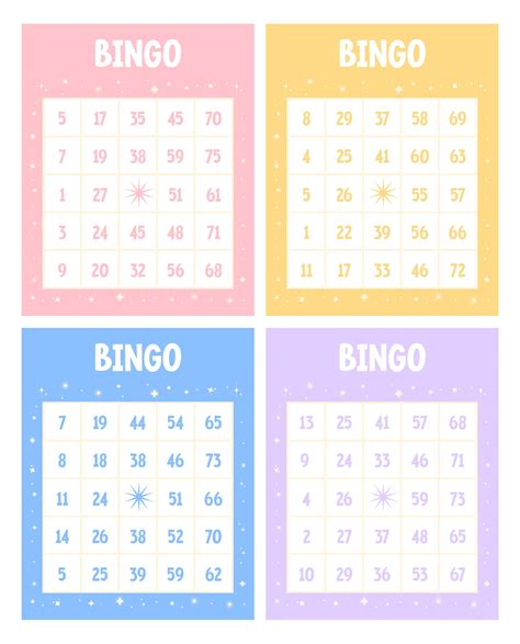 large bingo cards  print  custom bingo cards   print