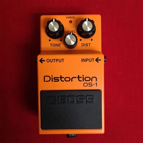 Boss Ds 1 Distortion Pedal With Patch Cable Reverb