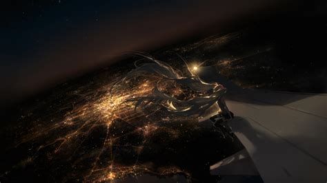 download 1280x1024 vocaloid hatsune miku sky scenic cityscape lights night plane wind