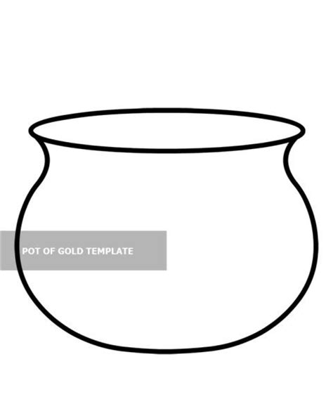 pot  gold template coloring page