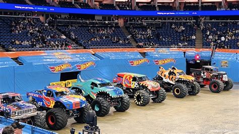 hot wheels monster trucks  glow party review
