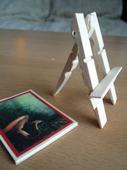 turn old clothes pegs and popsicle sticks into a mini