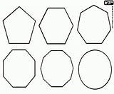 Polígonos Poligoni Veelhoeken Regulares Regelmatige Forme Colorare Cerchio Regolari Polygons Pintar Vormen Cirkel Lados Geométricas Tipos sketch template