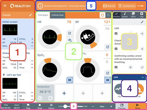 overview   realiti control screen isimulate