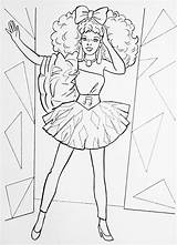 Barbie Rockers Diva sketch template
