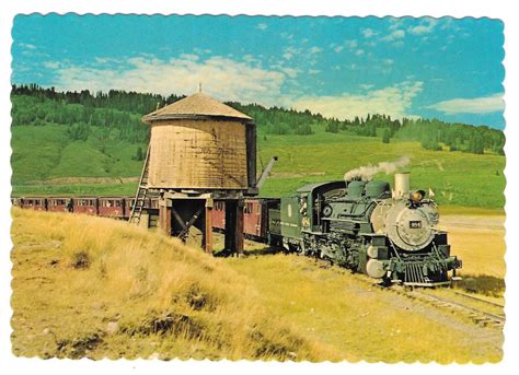 Cumbres And Toltec Steam Locomotive Water Tank Train Vintage Rr