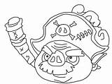 Angry Epic Birds Coloring Pages Getcolorings Pig sketch template