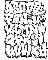 Alphabet Grafitti Abecedario Lettrage Lettres Coloriage Graff sketch template