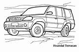 Hyundai Coloring sketch template