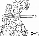 Devil May Cry Coloring 54kb Drawings sketch template