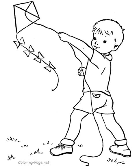 boy flying  kite