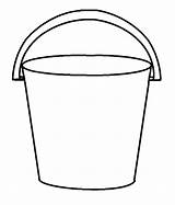 Bucket Clipart Drawing Outline Printable Beach Pail Coloring Template Clip Templates Filler Buckets Sand Water Sketch Bulletin Kids Cliparts Large sketch template
