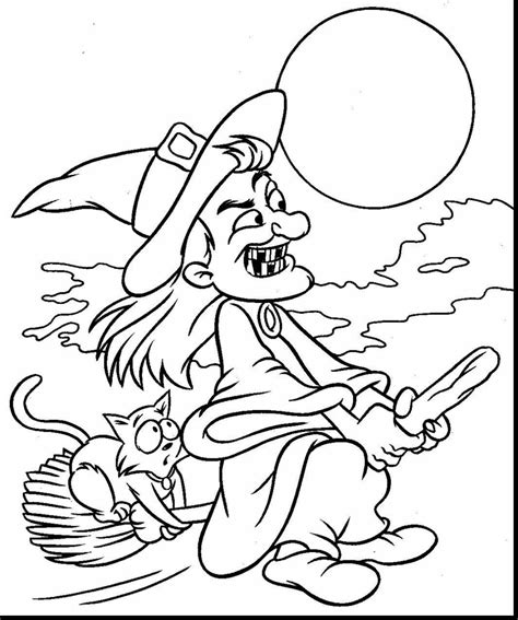 witch coloring pages  adults  getdrawings