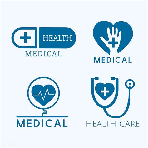 medical service logos vector set  image  rawpixelcom