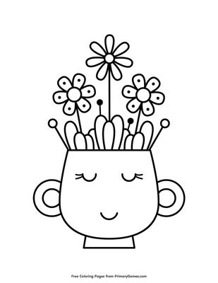 coloring pages vases printable coloring pages